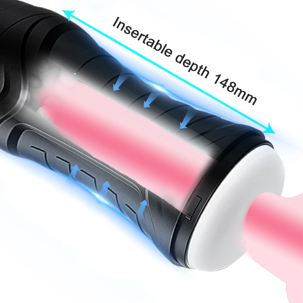 sexspielzeug paket Powerful Suction Blowjob Vibrating Male Masturbator main image 0