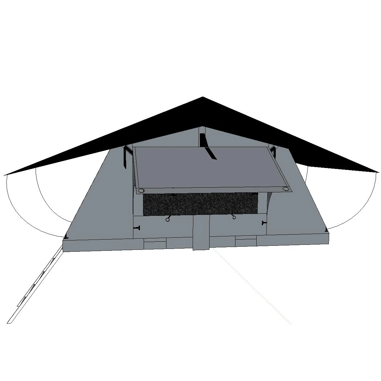 Top Ranking 14 Person Big Space Hard Shell Camping Rooftop Tent Car Roof Top Tent With Aluminum