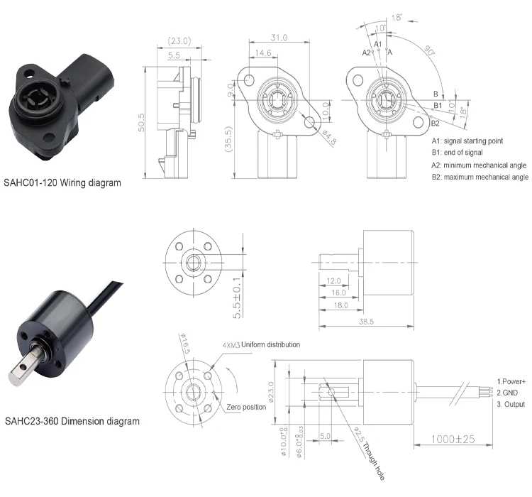 Digital Output Dual Axis Inclinometers Tilt Angle Inclination Sensor ...
