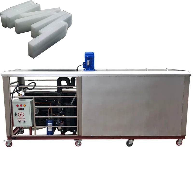 Tanzania 5 Ton Ice Block Making Machine Price Direct Cooling 5kg Block Ice Maker Machine for Myanmar