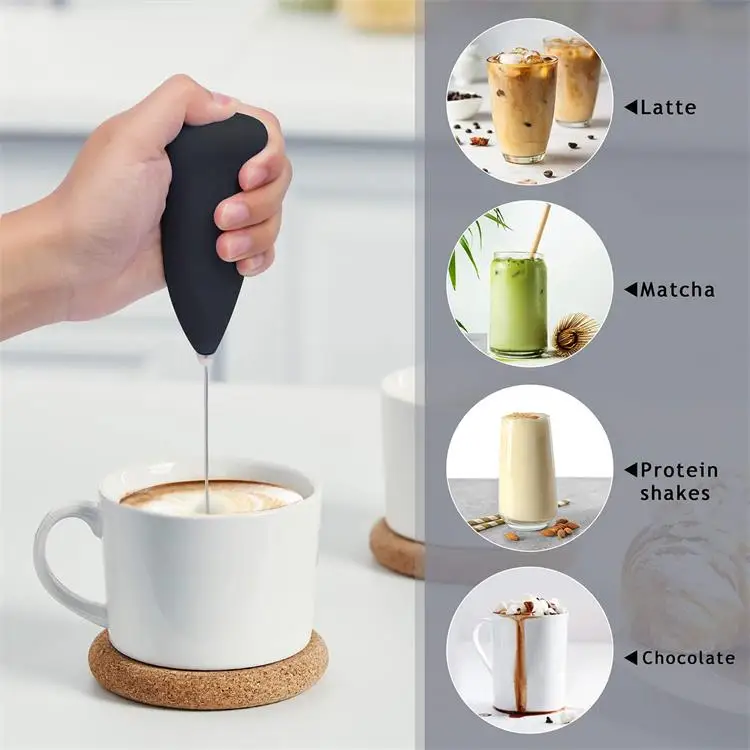 Source HIMA Matcha Milk Foamer Maker Mini Coffee Battery Automatic Milk  Frother Foamer Handheld Whisk Drink Mixer For Coffee Lattes on m.