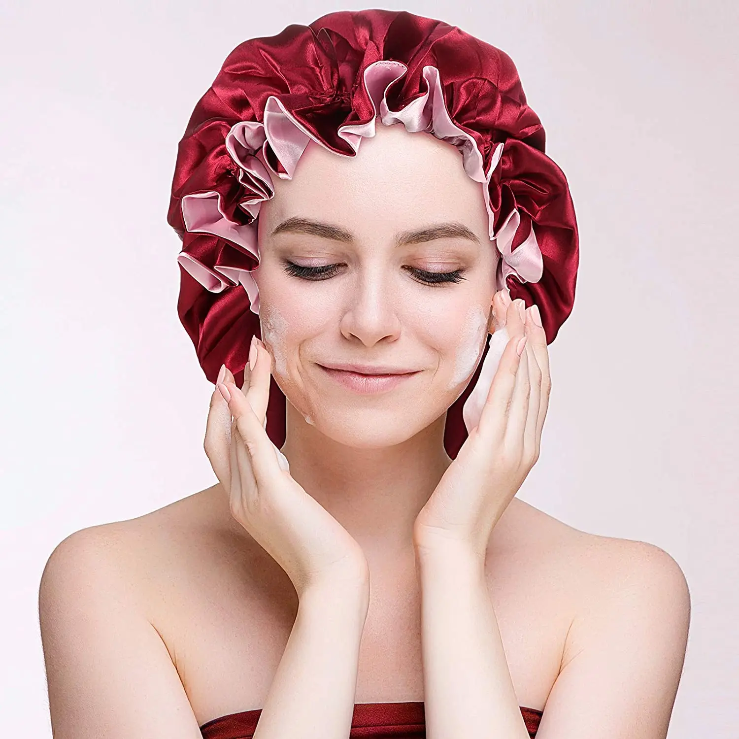 Uniq Topi Bonnet Tidur Satin,Penutup 