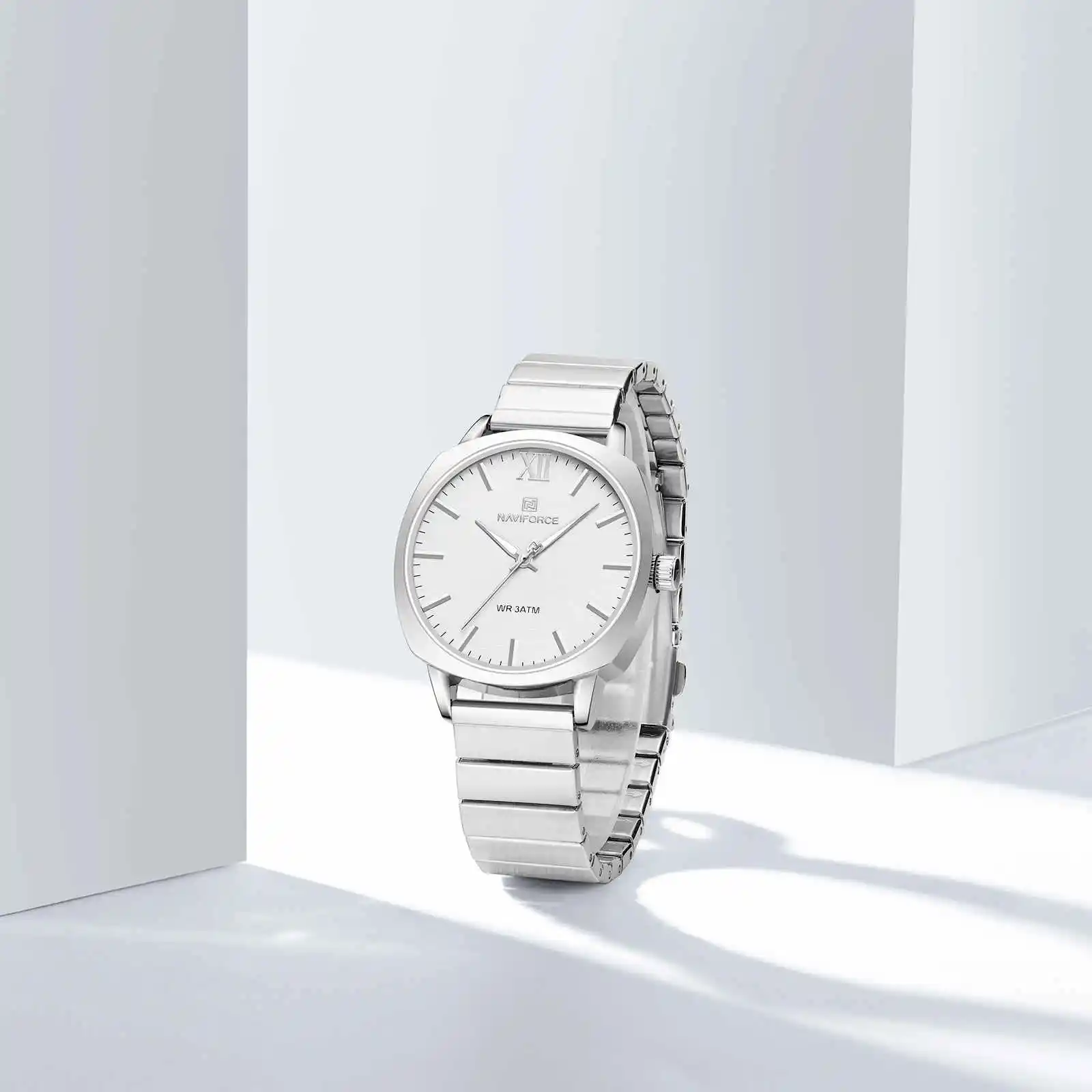 NAVIFORCE 5044 Women's Watches Quartz Watch Waterproof Stainless Steel Strap Rose Gold Watch for Women Luxury Ladies Wristwatch