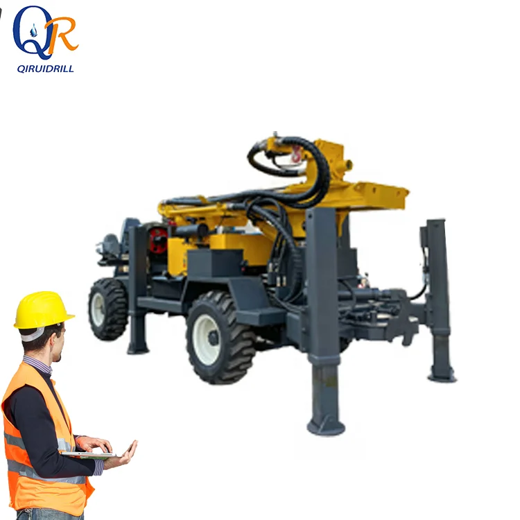 260m Drilling Depth Pneumatic DTH Crawler Drilling Rig for Water Well ...
