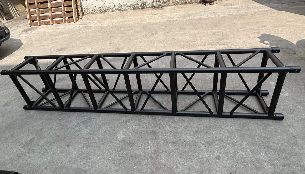 Heavy Duty Aluminum Truss Spigot Lighting Truss for  Outdoor Event Concert DJ Club Matte Black supplier