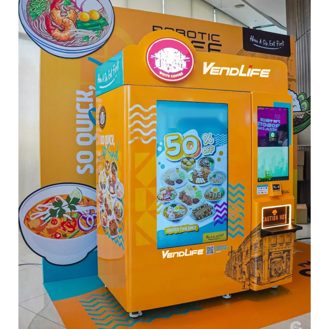 Floor stand waterproof indoor/outdoor playground/school/shopping mall  automatic noodles pasta  vending machine