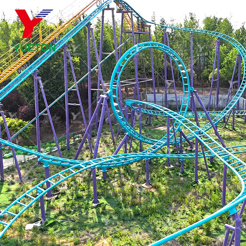 Large Overlapping Roller Coaster Amusement Park Ride Manufacturer ...