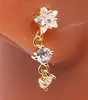 Gold star long dangle