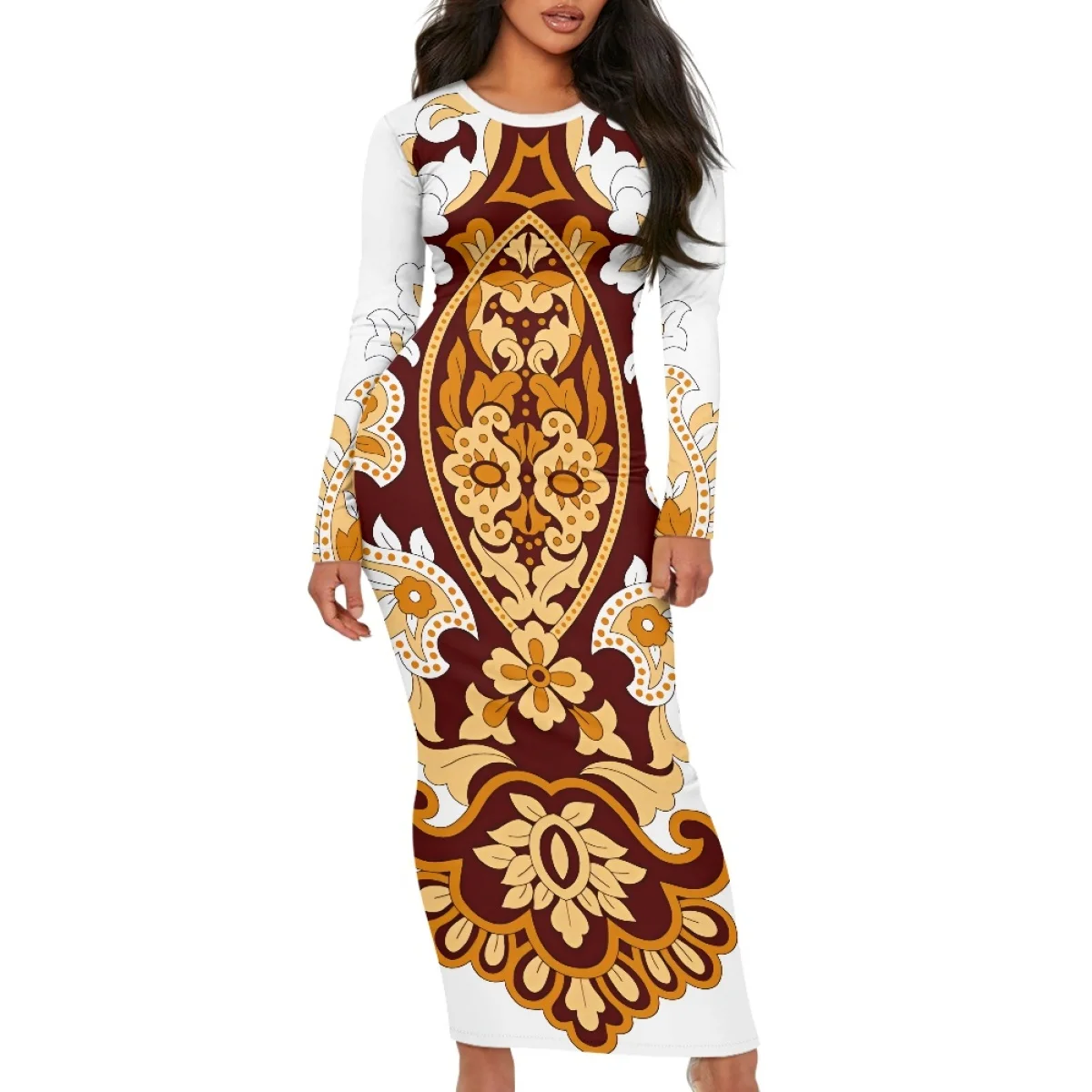 fashion chiffon dress in ethiopia Aria Ethiopian Chiffon Dress main image 1