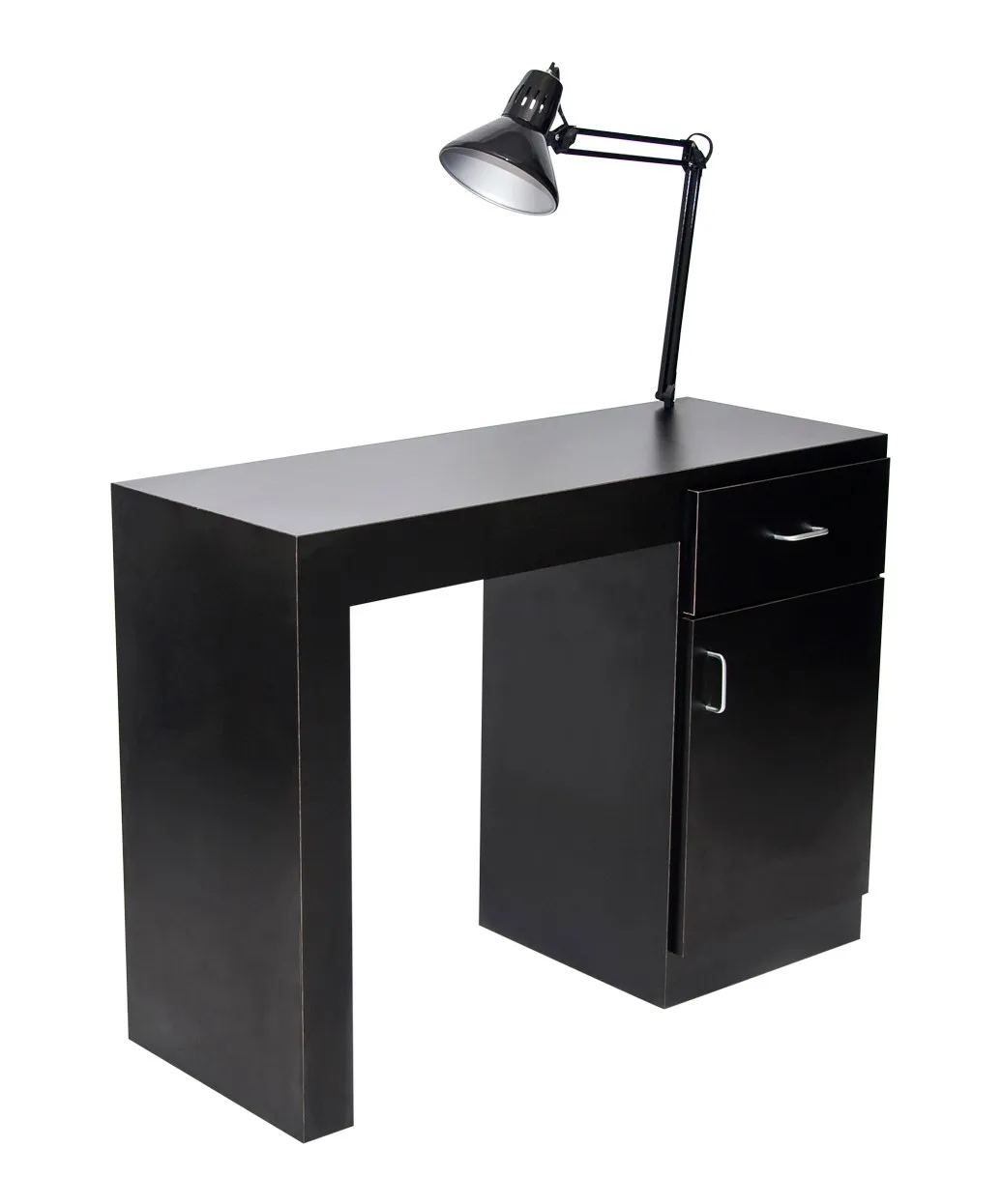 manicuring table and adjustable lamp