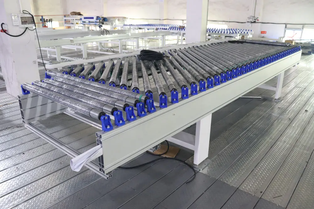 Hongrui Single Row Of Inclined Rollers Connected Left And Right Conveyor Line/Edge Banding