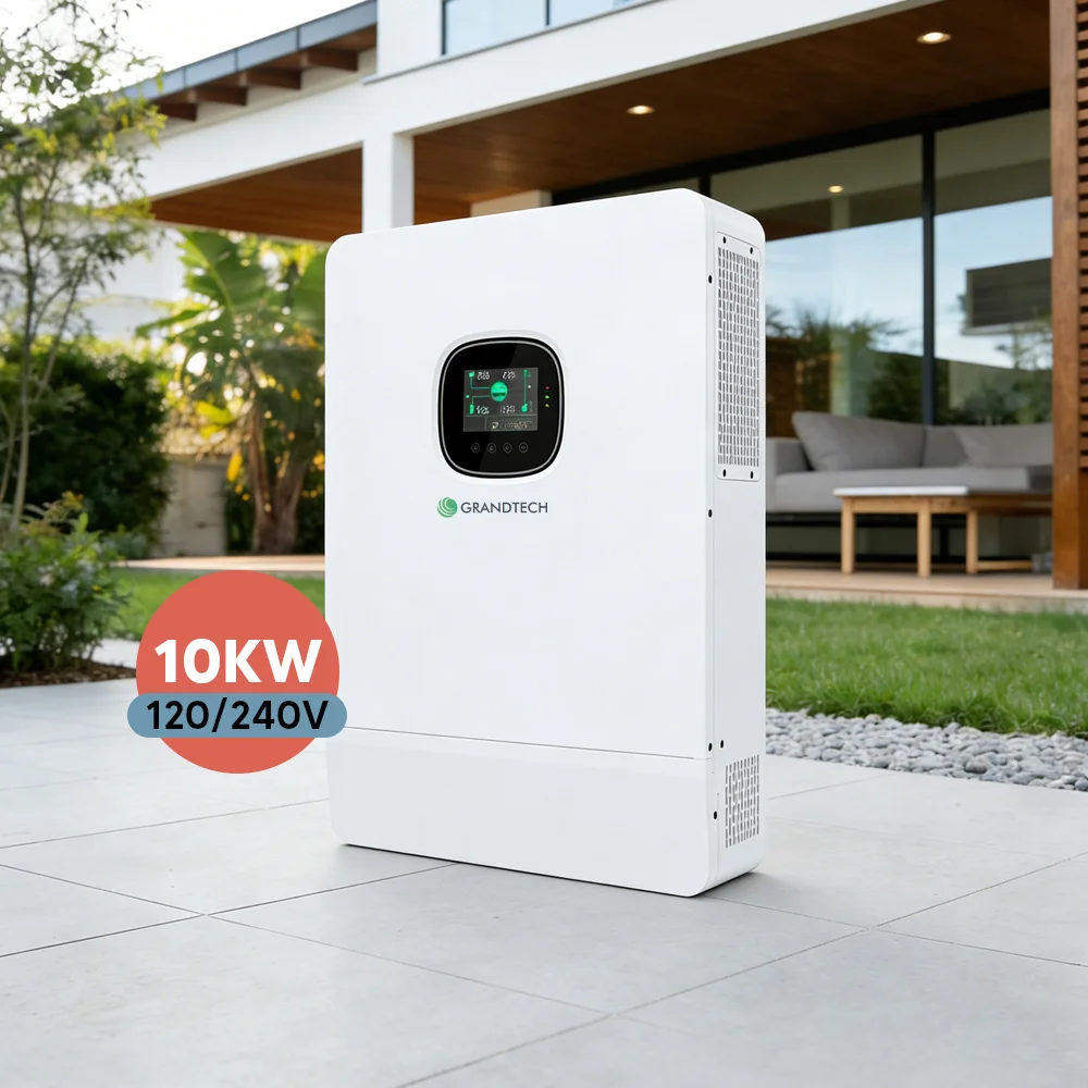 SRNE 10kW 48VDC 순수 정현파 오프그리드 태양광 하이브리드 인버터, LCD 디스플레이 스마트 인버터, MPPT 충전 컨트롤러 내장 (5kW, 8kW)