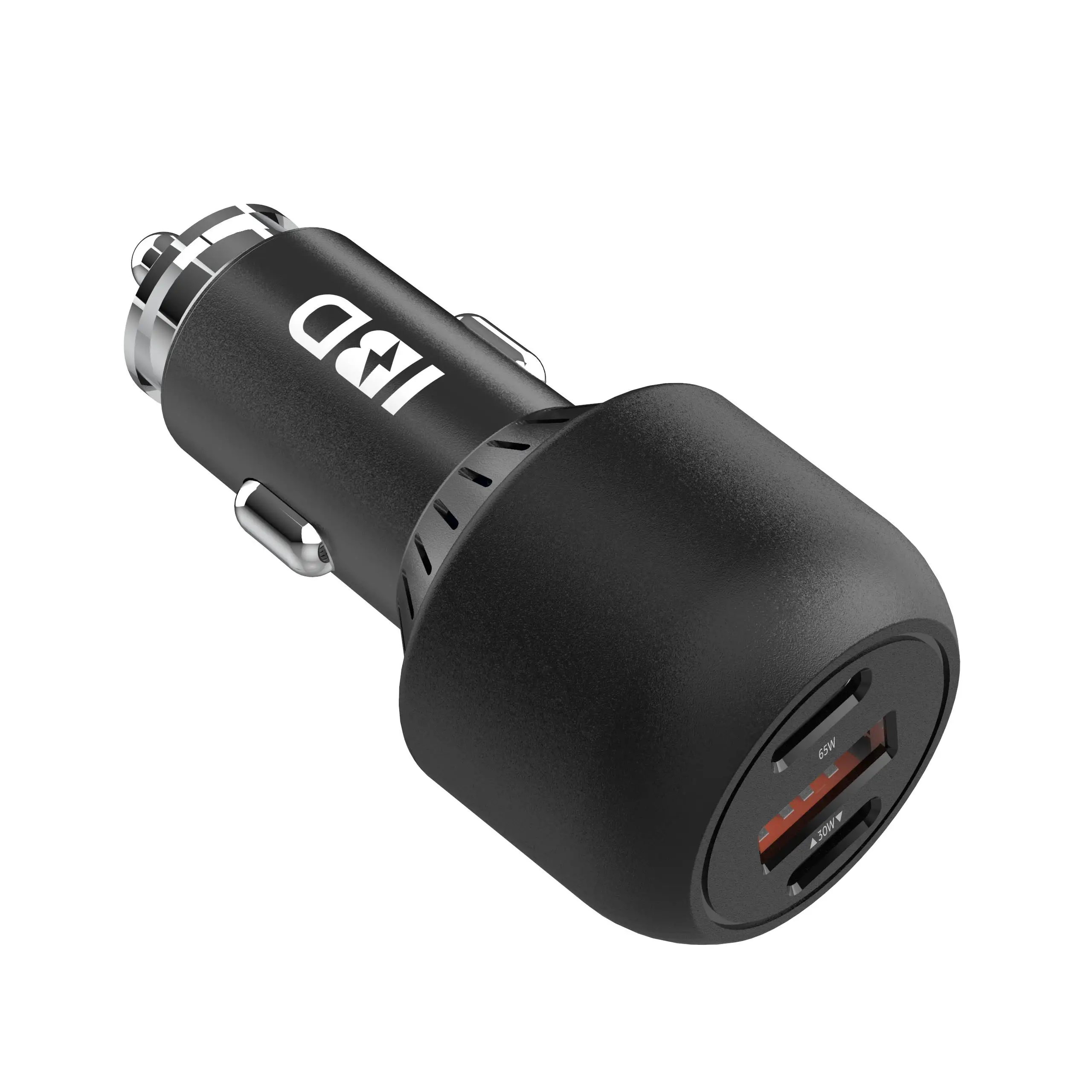 
IBD 95W индивидуальная модель наивысшей мощности Type-C PD 65W зарядное usb-устройство для автомобиля QC3.0 быстрое зарядное устройство со светодиодной подсветкой из 30 Вт мобильное автомобильное зарядное устройство 
