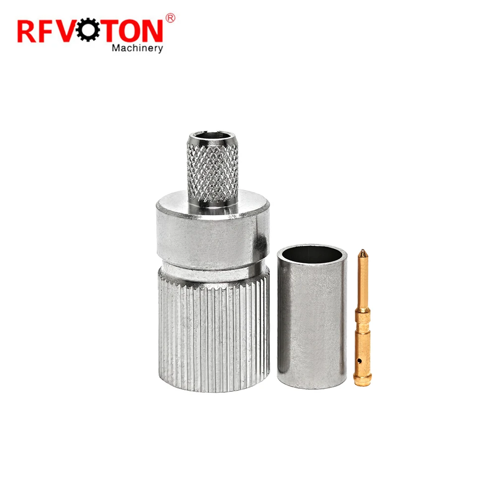 Factory 1.6/5.6 Din Male 1.6-5.6 L9 Plug Macho Straight Crimp for Flex5 Cable  Rf Coaxial Connector Coax Converter Connecteur