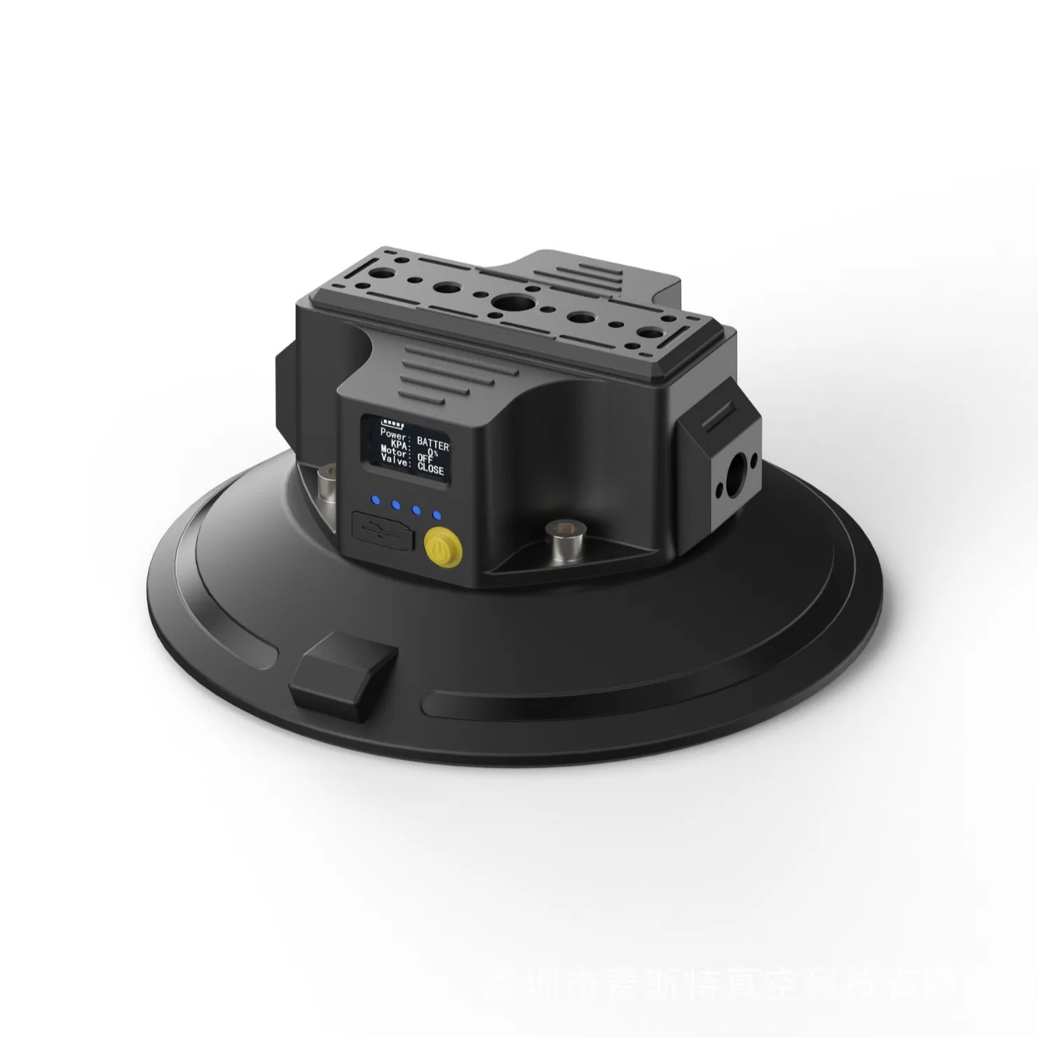 Photography Mount Accessories, Ruichuang Aluminum Alloy Electric Suction Cup, High-Load Vacuum Suction Camera Mount for In-Car and Outdoor Shooting