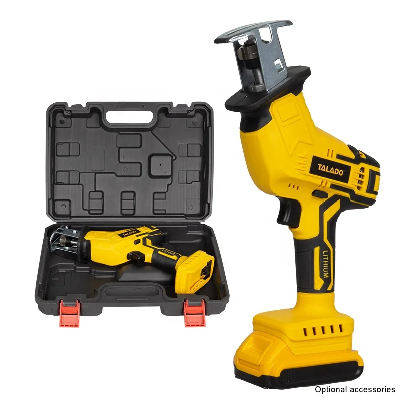 TALADO 20V Cordless Reciprocating Mini Saw With Blade Wood Metal Cutting Machine Portable Electric Saber Saw