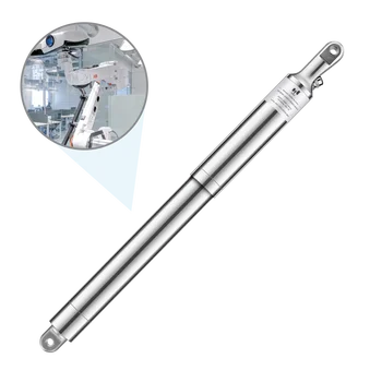 low noise linear actuator for intralogistics transport equipment