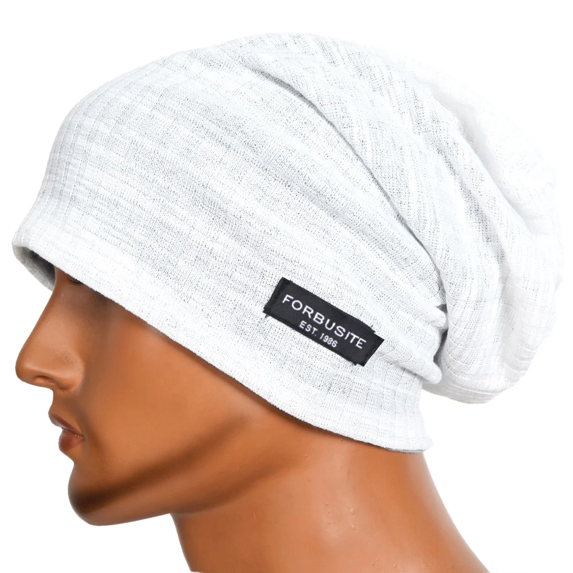 Men's Slouch Beanie Hat - Thin Acrylic Skull Cap For Summer & Lightweight Wear