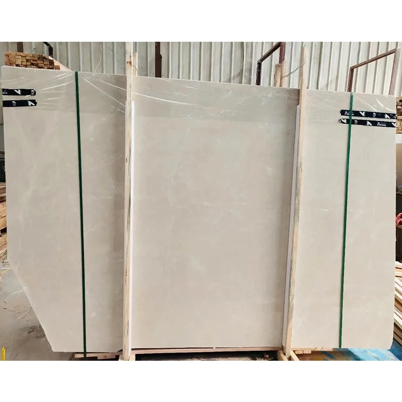 Popular Product High Quality Beige Marble Natural White Marble Slab for Indoor Staircase, Floor and Wall Decoration