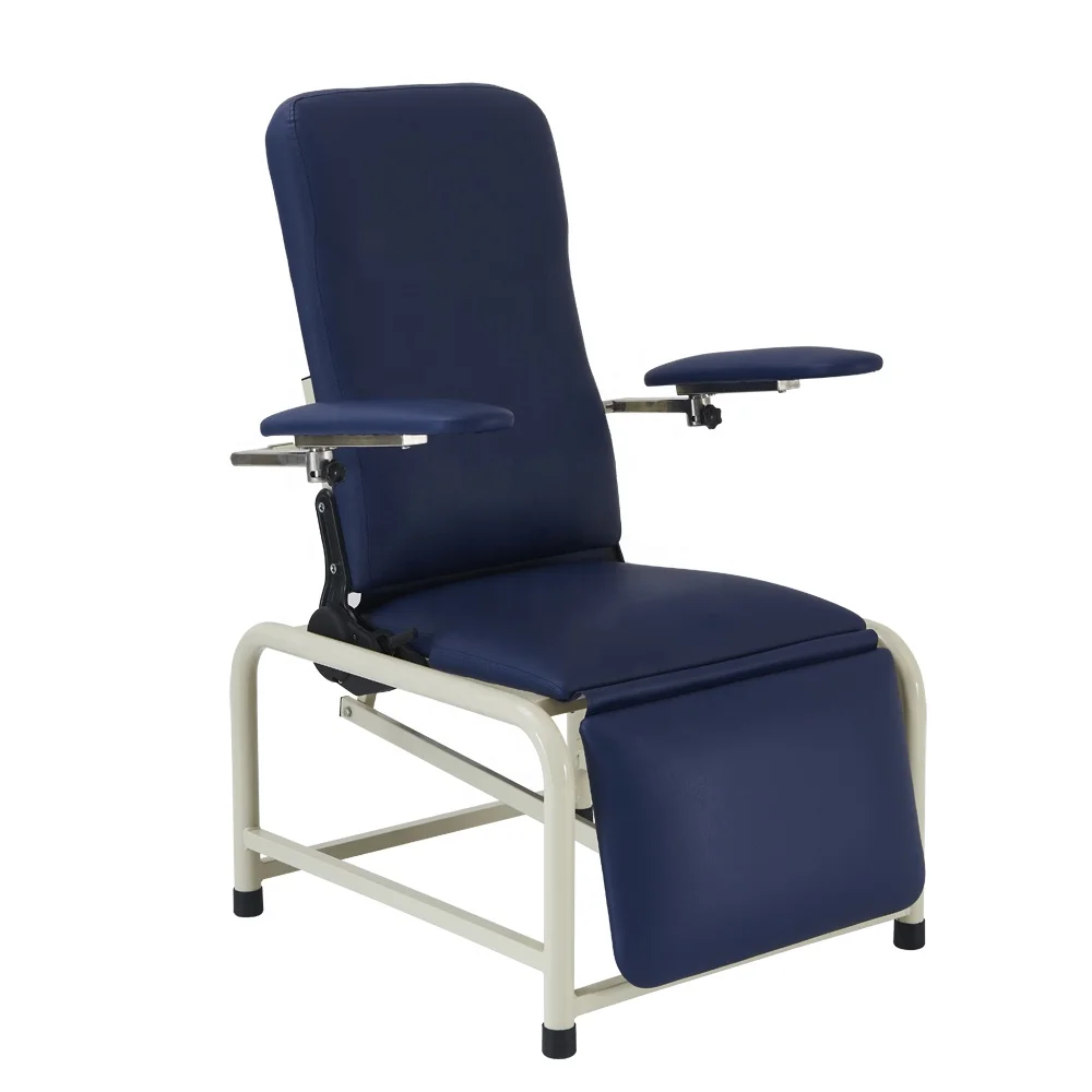 Manual  Blood Collecting Chair Medical Detachable Manual Phlebotomy Blood Donor Couch With Adjustable Armrest for