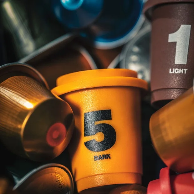 New Design Colored Eco-friendly Nespresso Capsules Refillable Aluminum Foil Empty Coffee Capsule Dispenser Holder