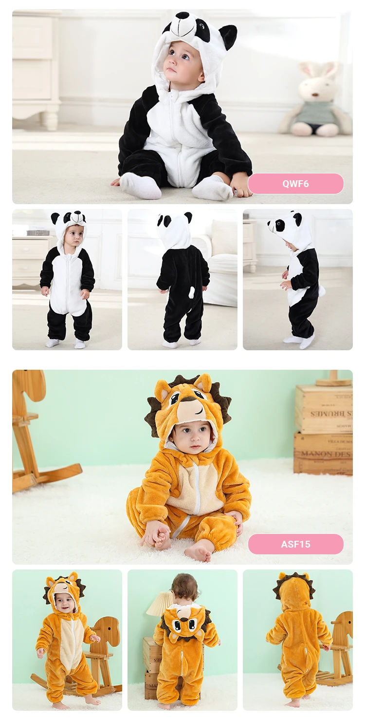 Michley Animal Boys' Girls' Baby Romper Jumpsuit Winter Newborn Clothes