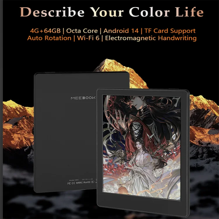 Meebook M8C E-Ink Tablet - 7.8 Inch Color Display for Notes