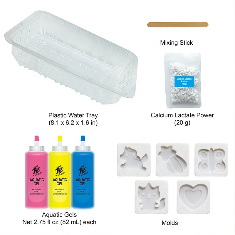 IWTBNOA Gels Magiques 3D Créatifs Elfe De L'Eau - Kit Créatif Enfant 8 Couleurs Jouets Éducatifs