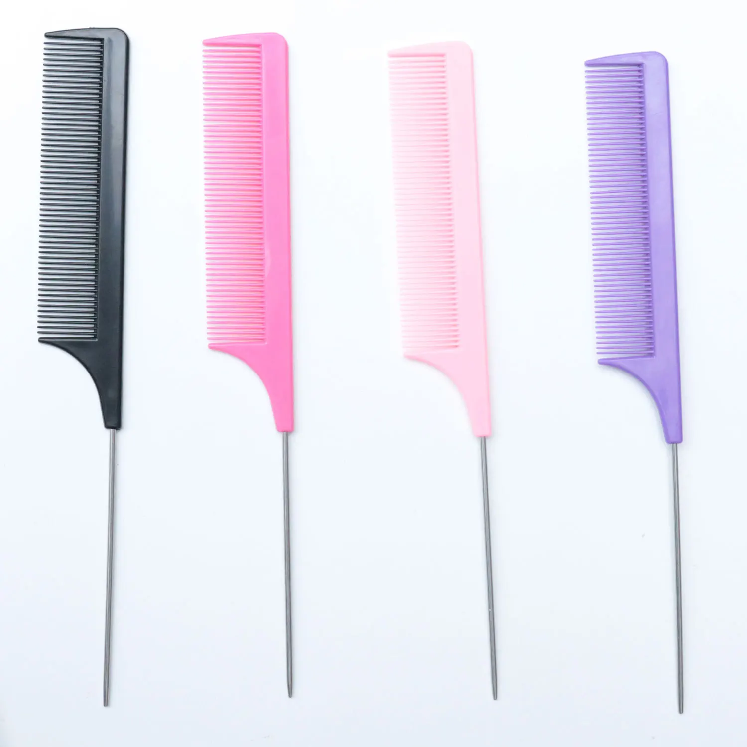 Yue New Rat Tail Comb Steel Pin Rat Tail Carbon Fiber Heat Resistant ...