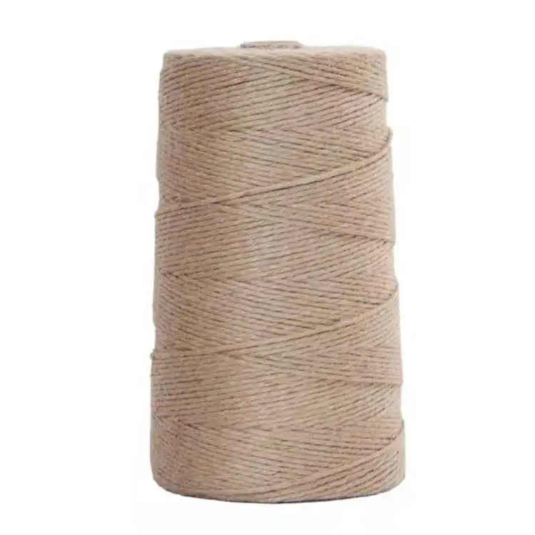 2021 hot sale fancy yarn High Quality   of Jute yarn 11 LBS/1PLY Hessain Bangladesh Jute  cone Yarn