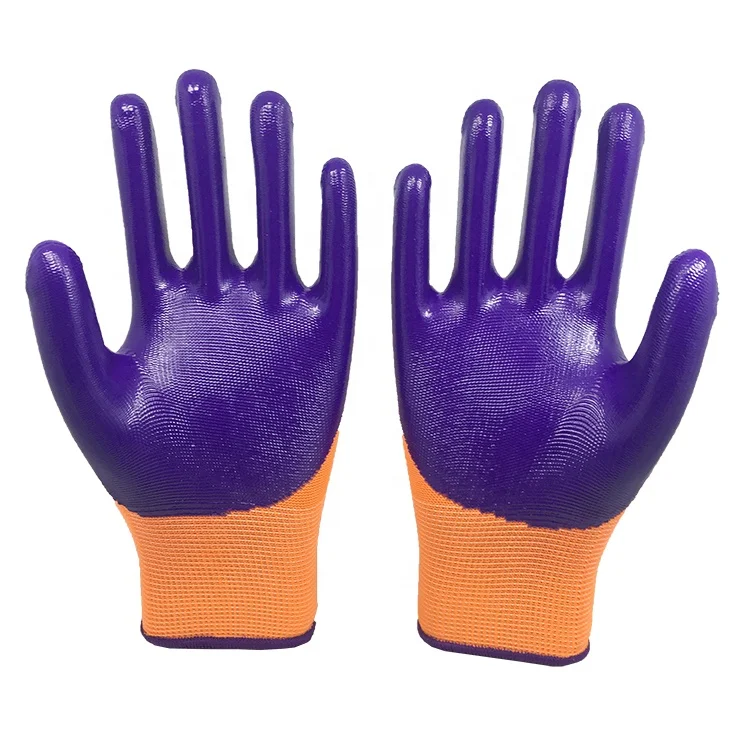 purple mechanic gloves