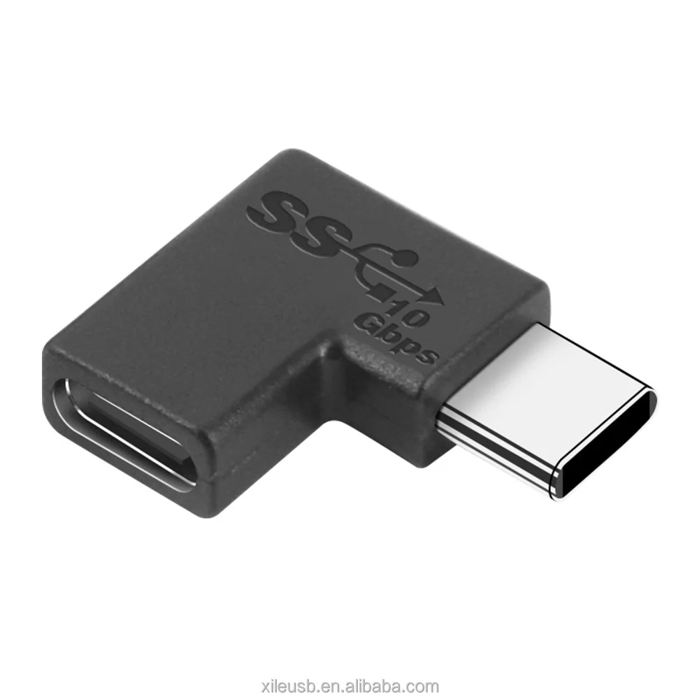 Left Right U Shaped Angle 90 Degree Usb Usb C 31 Type C Male To Female Male Converter Adapter 1957