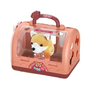Plush Dog Storage Box Beauty case Set Pretend Pet Toy for Sale