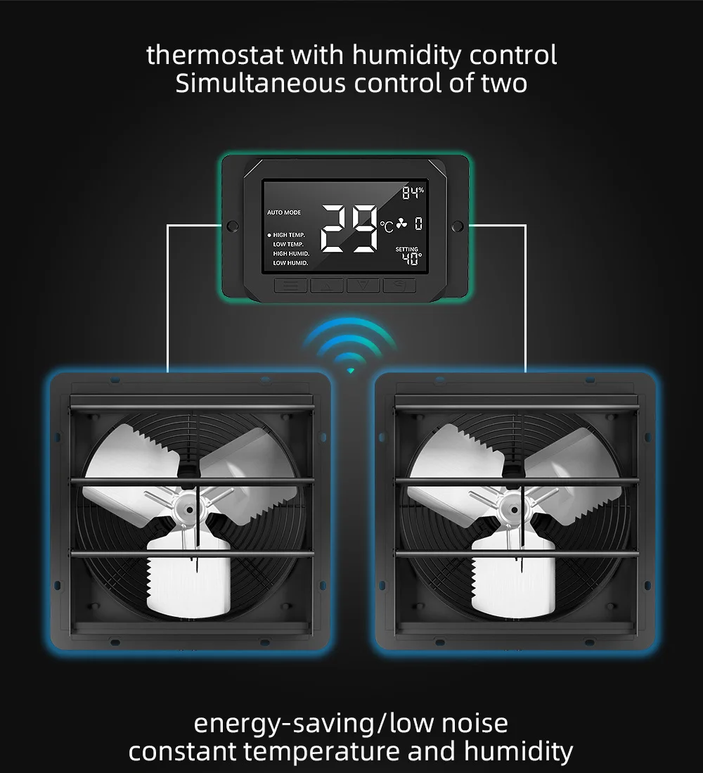 DEFENG Factory BLDC MOTOR 220V/50hz 10 Inch Ventilador for Cattle and Win House air Ventilation Poultry Farm Exhaust Fan
