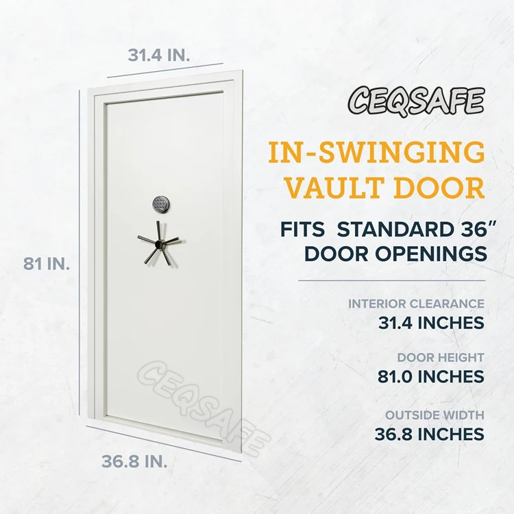 CEQSAFE High Quality Steel Metal High Security Bank Vault Security Vault Door details