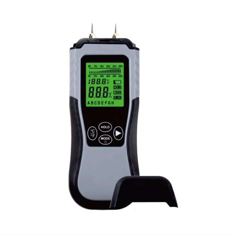 Pin LCD Display Electronic Humidity Tester Sensor for Wood, Building Materials & Temperature - Digital Humidity Meter