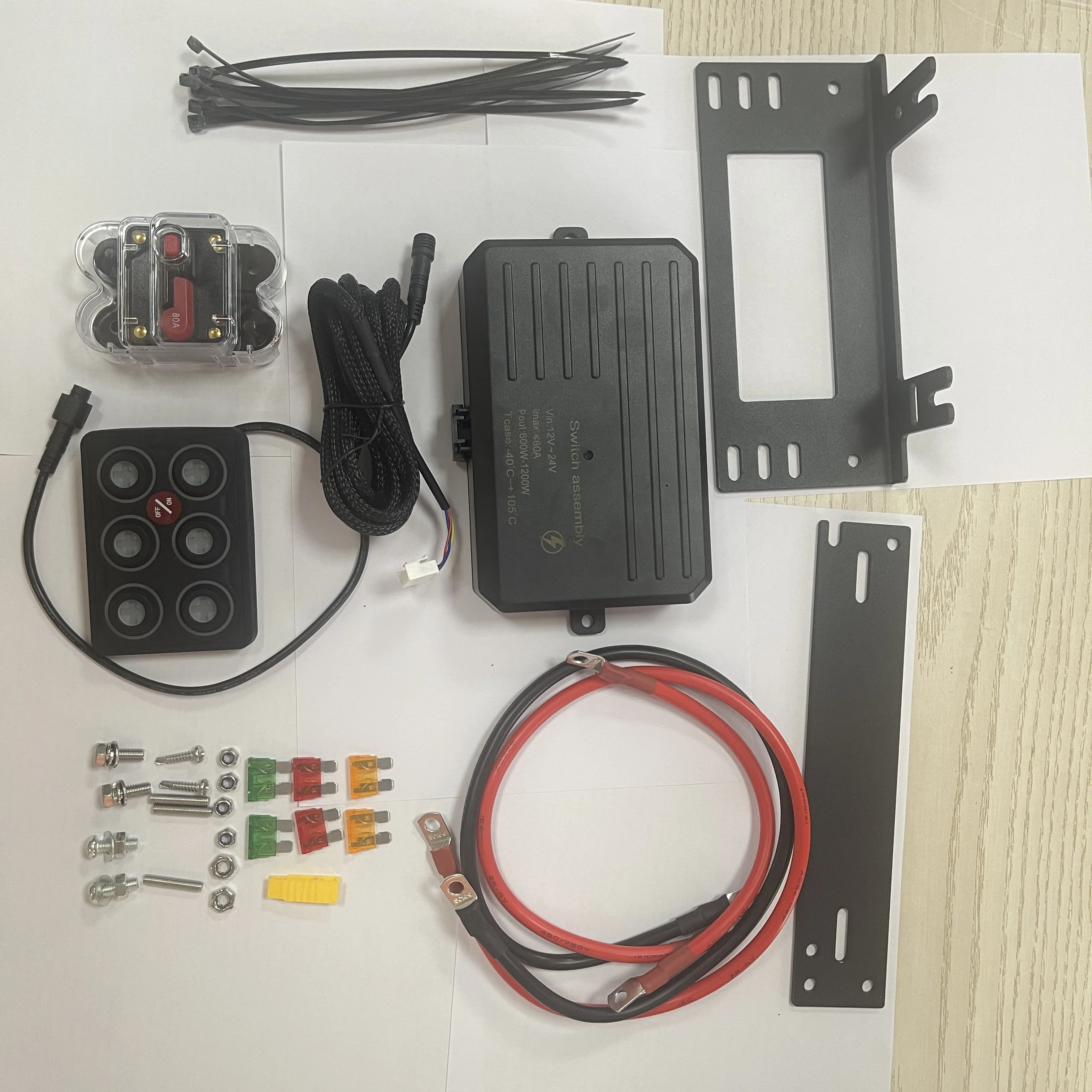 product 6 gang rgb auto dimmable switch panel memory function ip68 waterproof universal 12 24v relay system for yachts trucks-8