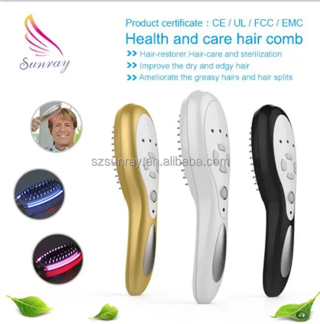 Hair growth and scalp massage comb with removeable water tank from factory
