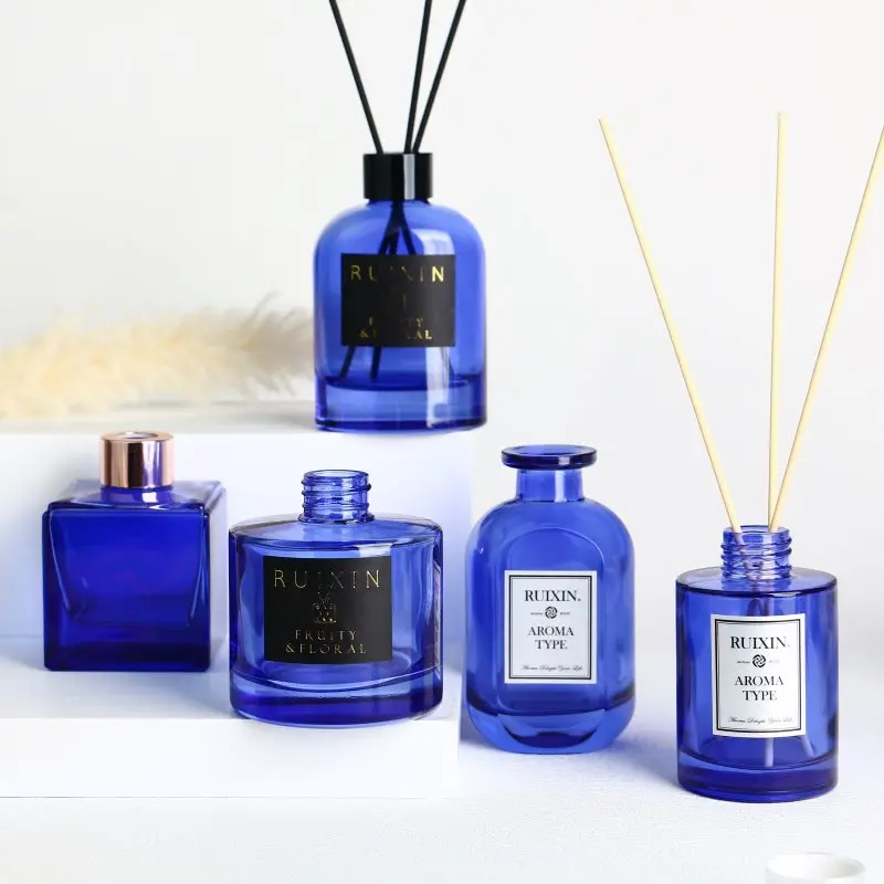 Empty Diffuser Bottles With Lids And Box 200ml Round Diffuser Bottle