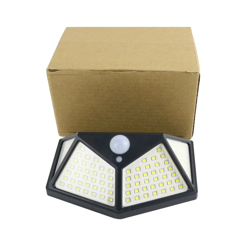 IP65 Waterproof home led solar light PIR motion sensor Outdoor lamp solar security wall light 100 led Solar Lights supplier