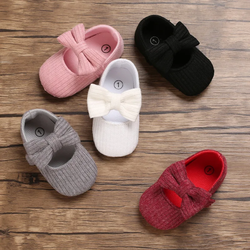 Zapatos de primavera y otoño para bebé de 0 a 1 año, zapatillas de princesa tejidas de suela suave From m.alibaba.com