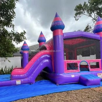 High Quality Marble Castle Inflatable Slide Combo Commercial Bouncy Castle Combo For Party Business