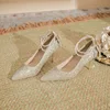 Gold / heel 7cm