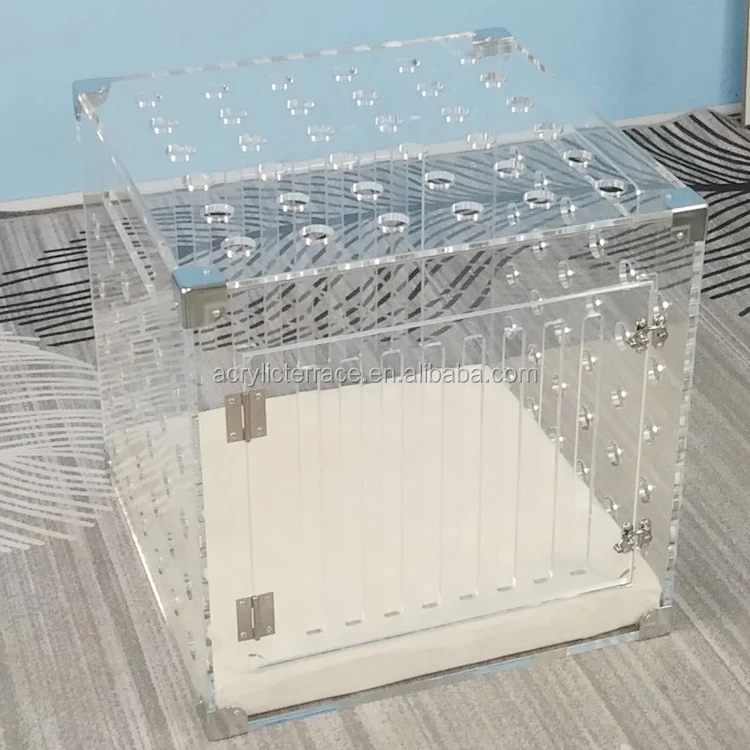 clear dog cage