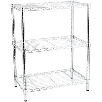 Adjustable Storage Racks Shelving Multi Purpose 4 Tier Kitchen Storage Rack For Food Containers And Accessories