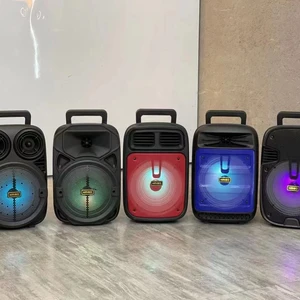 KMS - 338 Series Quality sound outdoor dj speaker New design 6.5 inch portbale speaker with cool lights