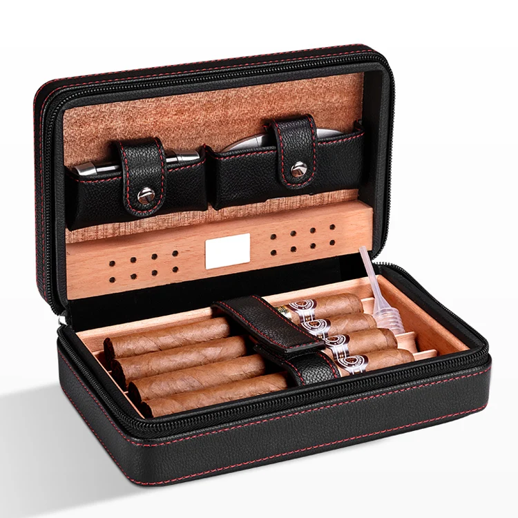 Travel Leather Cigar Case Packaging - China Travel Cigar Case and