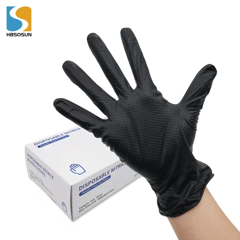 diamond gloves black advance nitrile