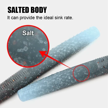 Spinpoler Soft Worm Senko Finesse TPR Ned Worm Rig 2.75" Stickbait Fishing Lures Swim Bait River Saltwater Swimbait Bass Pike – Soft Lure – view 5