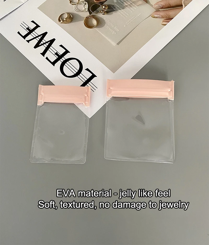 product a1 jewelry bag custom logo plastic small frosted jewelry pouch zipper tpu eva pvc packaging bags for jewelry storage bag-7